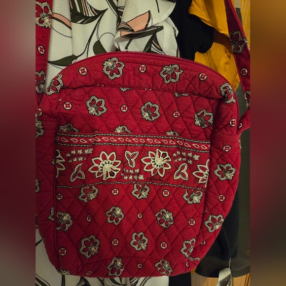 Vera Bradley Floral Red Crossbody Bag - Picture 2 of 12